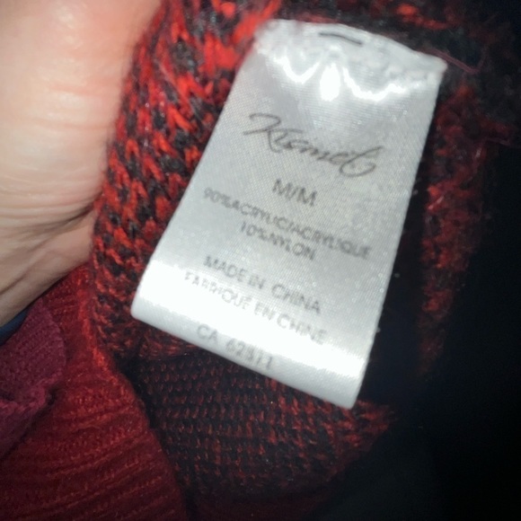 Buffalo Plaid Mock Neck Sweater - Picture 6 of 6